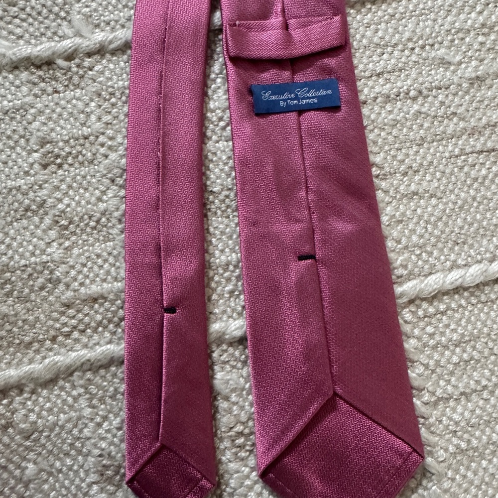 Tom James Pink Tie - Executive Collection